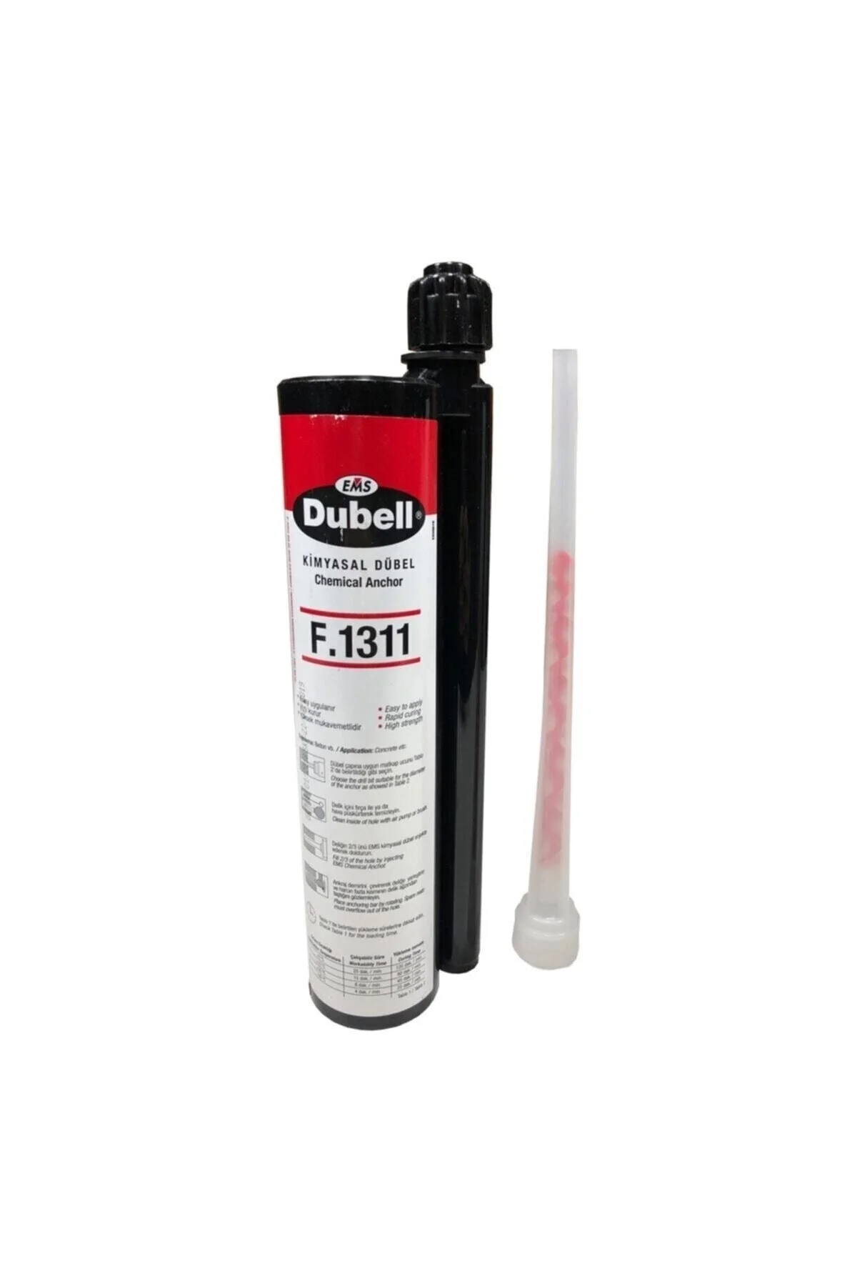 EMS Dübel Sabitleyici Yapıştırıcı – Beton ve Tuğla İçin Güçlü Ankraj 345 ML