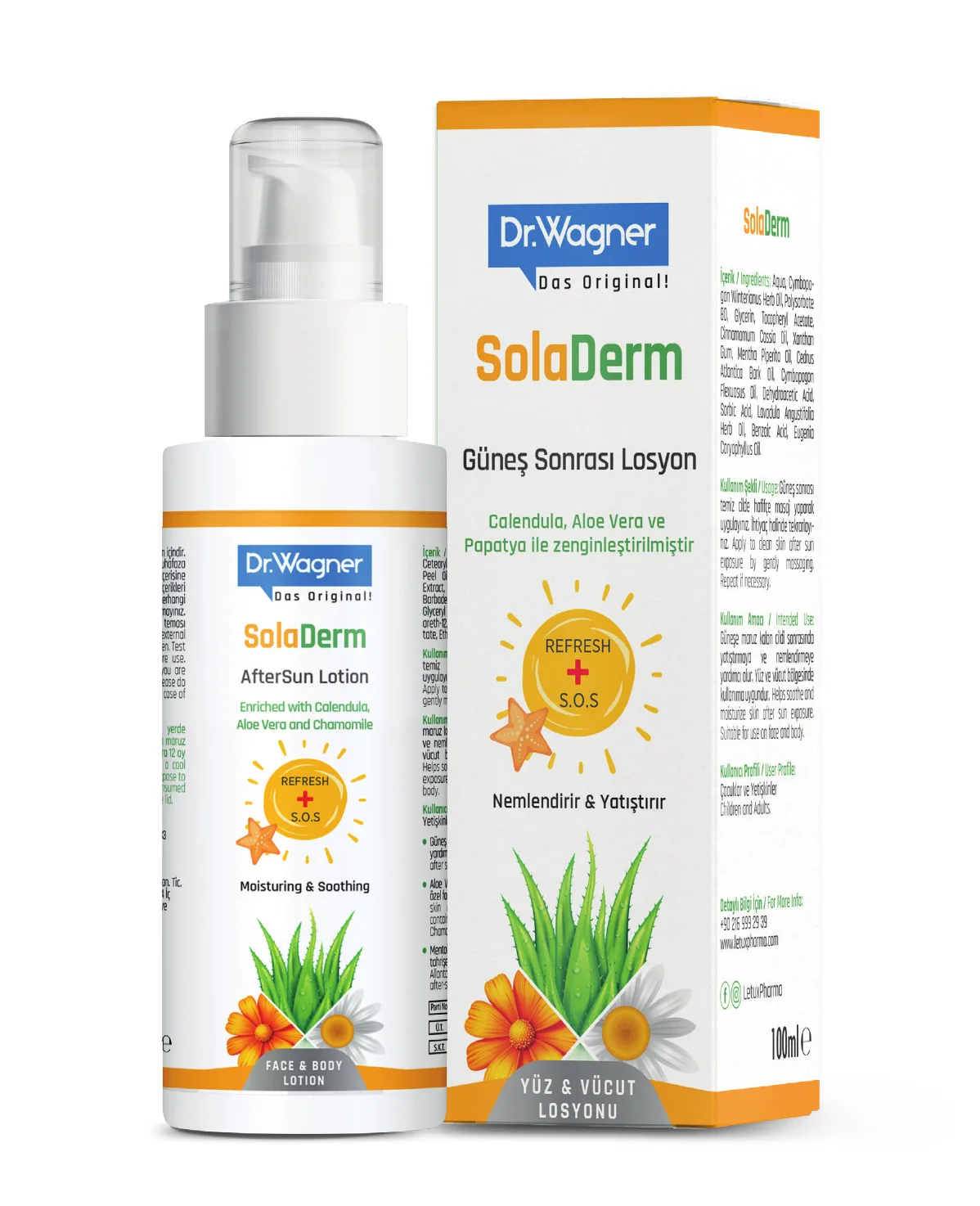 Dr.Wagner SolaDerm Güneş Sonrası Yatıştırıcı Losyon – 100 ml